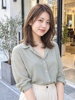 ラナ(LaNA)&nbsp;流れる顔まわりと艶ブラウンのミディアム