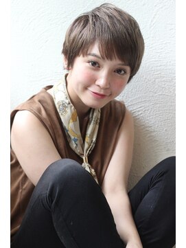 アンアミ オモテサンドウ(Un ami omotesando) 【Ｕｎａｍｉ】　ノームコア×うぶバングショート　島田梨沙