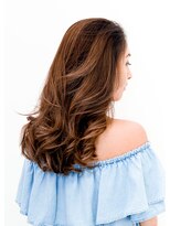 ソーホー ニューヨーク シズオカ(SOHO newyork SHIZUOKA) かきあげバングの大人なセミロングスタイル