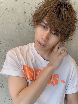 ラグシス ザ バックルーム(LUXIS THE BACK ROOM) マッシュ×ソフトツイストパーマ［立川/メンズ］