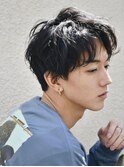 スパイラルパーマニュアンスパーマメンズヘア刈り上げマッシュ