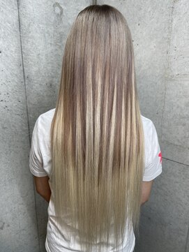 ガナンシア 横浜本店(ganancia) 編み込みエクステグラデーションカラー