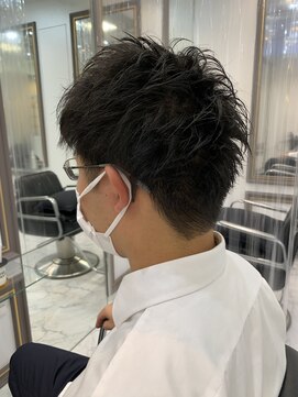 エスカーラ 表参道(THE ESCALA) @m_ayu/かき上げヘア/サイドパート/メンズ40