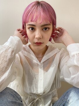 ピズム(PISM) 眉上バング/ビビットピンク