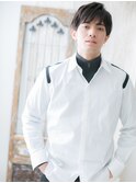 自然体な1分スタイリング無造作ユニセックスマッシュｆ名護大東