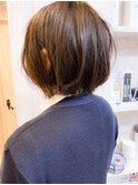 福山 秋冬丸みショートボブ ショートヘア人気キャアリーcaary