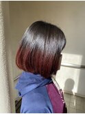 毛先カラー