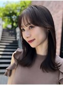 大人かわいい/小顔/ミディアムレイヤー/20代30代40代