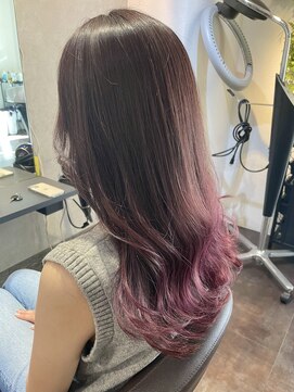 エイル 西梅田(eyl) ピンクラベンダー × グラデーションカラー☆