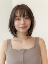 イオ 本厚木(io)&nbsp;切りっぱなしボブストレートミディアム髪質改善ナチュラルカラー