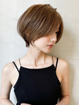 ロンドエニカ 大宮(Lond enika) 切りっぱなしボブエアリーロング美髪ピンクブラウン[大宮]