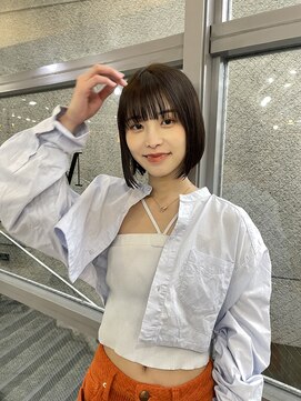 メゾンアクア 表参道(Maison ACQUA) ◎切りっぱなしボブ縮毛矯正ミニボブストレートパーマ