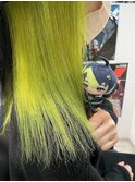 にじさんじ 伊波ライ インナーカラー 黄緑 ライムグリーン