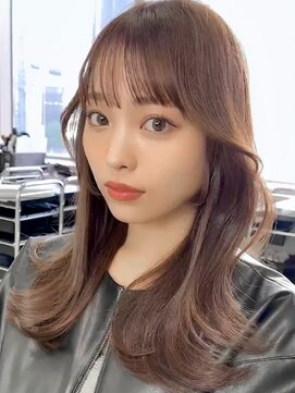 ジーナ 名駅(XENA.) アプリコットオレンジ/韓国風巻き/姫カットレイヤー★53