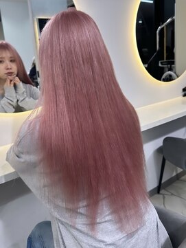 ラピス 福岡天神店(Lapis) ペールピンク/ハイトーンカラー/髪質改善