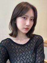 ノイ 銀座(noi)&nbsp;顔周りレイヤーカットくびれヘアミルクティーベージュカラー