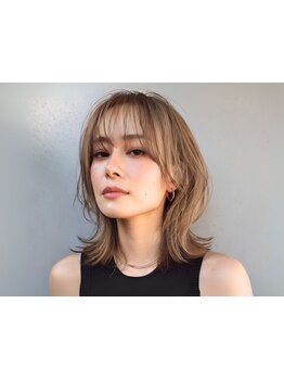 魅力的な顔周りカットと色彩！安心のサロン◎[新宿/レイヤーカット/ダブルカラー/ブリーチ/ボブ]