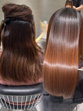 ロンドウル 熊本(Lond ulu) - [ ] 暗めカラー/レイヤーカット/髪質改善/縮毛矯正/韓国ヘア