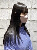 ツヤ髪黒髪ストレート