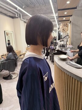 ロンドプロフィール 浦和(Lond profil) イメチェン　ボブ　外ハネボブ　美髪　ホワイトブロンド　韓国