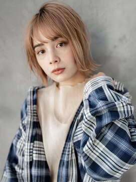 ギークス(GEEKS) 【GEEKS渋谷】レイヤーボブ/ミルクティー/くびれボブ/ハイトーン