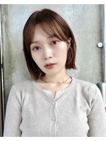 ガーデンヨコハマ(GARDEN YOKOHAMA)&nbsp;ボブレイヤー ボルドーカラー ヘーゼルブラウン 小顔