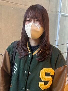 ヴィヴィ(VIVIE) 似合わせ大人ガーリーダークアッシュミディアムレイヤーカット