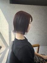 フー(feu)&nbsp;切りっぱボブ×ピンクカラー