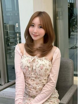 フィル 横浜(fil) イメチェンピンクベージュ前髪