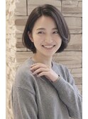 30代40代大人可愛いひし形ボブ ワンカール