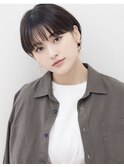 ミニボブ×前髪あり◎小顔効果抜群のナチュラルボブ