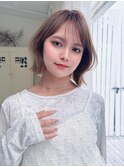 《Agu hair》切りっぱなしボブ×シースルーバング