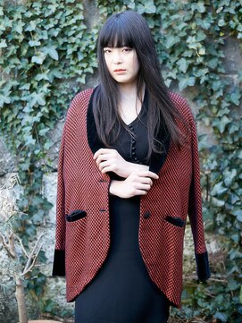 リブロ 三軒茶屋(LIBRO) 黒髪パッツンストレートLONG