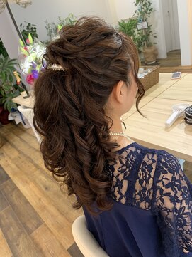 シム テンジン(hair & beaty SIM tenjin) お呼ばれヘアセット