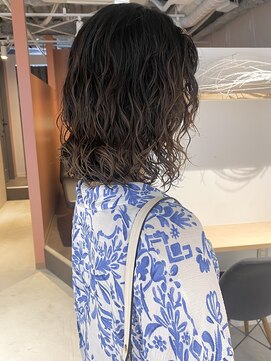 コフィー バイ メルト 吉祥寺(cofy by melt) 【中澤彩乃】くせ毛コテ巻き風パーマボブパーマウルフレイヤー