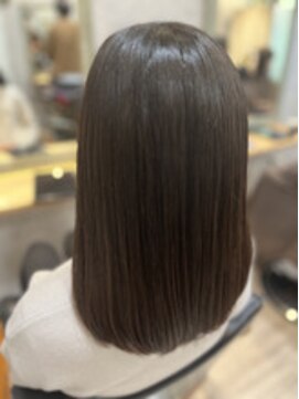 クシュ 所沢西口プロぺ通り(kusyu... ) ペールベージュセクションカラーグラデーションカラー外ハネボブ