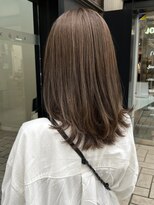 アクアオモテサンドウ(ACQUA omotesando)&nbsp;▲ブリーチなしミルクティーベージュ艶カラーレイヤーカット