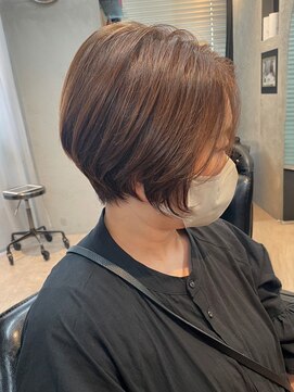 ティダスマイル(tida smile) 柔らかグレージュ大人ショート20代30代40代50代