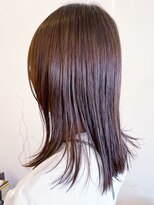 レポヘアー(Repos hair)&nbsp;20代30代40代髪質改善カラーショコラアッシュ艶感セミロング