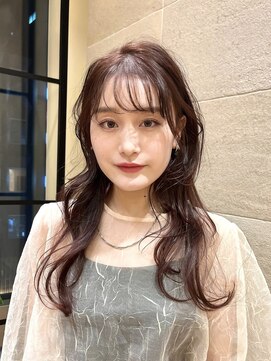 ビュートリアム265(BEAUTRIUM 265) セピアブラウン 暖色カラー 顔周りカット シースルーバング 銀座