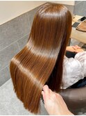髪質改善縮毛矯正×リタッチカラー