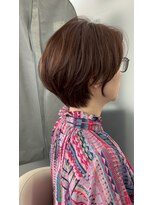 ジエクト アイロ(The Ect ilo)&nbsp;ショートボブ　ツヤ感　ピンクブラウン