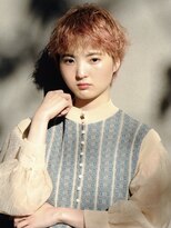 ボットー(Botto.) マッシュショート×ピンクベージュ