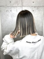 マックス フォー ヘアー(MAX FOR HAIR) 綺麗なラインの外ハネボブ×インナーカラー◎
