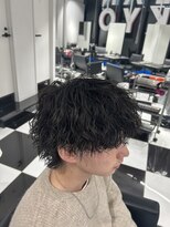 オーシャントーキョー(OCEAN TOKYO)&nbsp;メンズパーマツイスパ波巻きスパイラルマッシュセンターパート