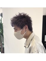 トウキ(touki)&nbsp;透明感ブリーチオンカラーメンズスパイキーショート爽やか