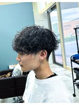 イコール(equal) 波巻きスパイラルツーブロックマッシュ