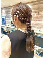 トッカ 札幌(tocca) 【お呼ばれヘアアレンジ】編みおろしアレンジ