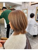 【amule hair】脱白髪×くびれミディ