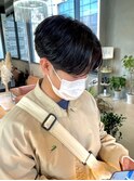 韓流 毛流れセンターパート